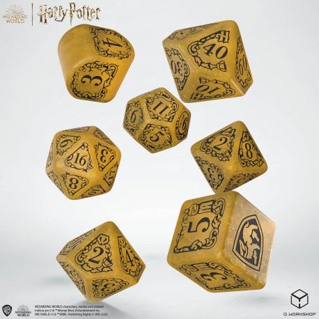 Harry Potter. Hufflepuff Modern Dice Set - Yellow Harry Potter. Hufflepuff Modern Dice Set - Yellow