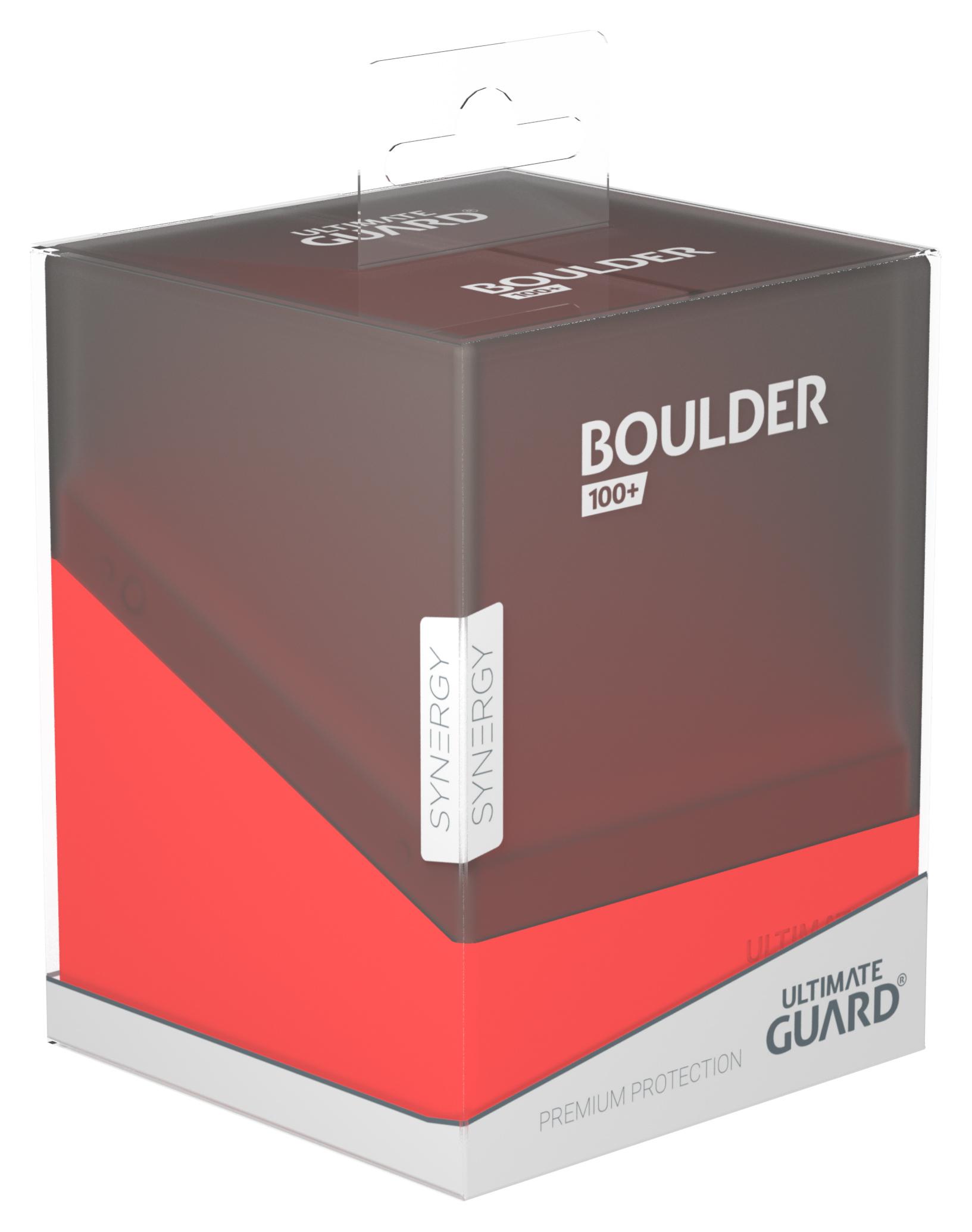 Ultimate Guard - Boulder Deck Case 100+ SYNERGY Black/Red Ultimate Guard - Boulder Deck Case 100+ SYNERGY Black/Red