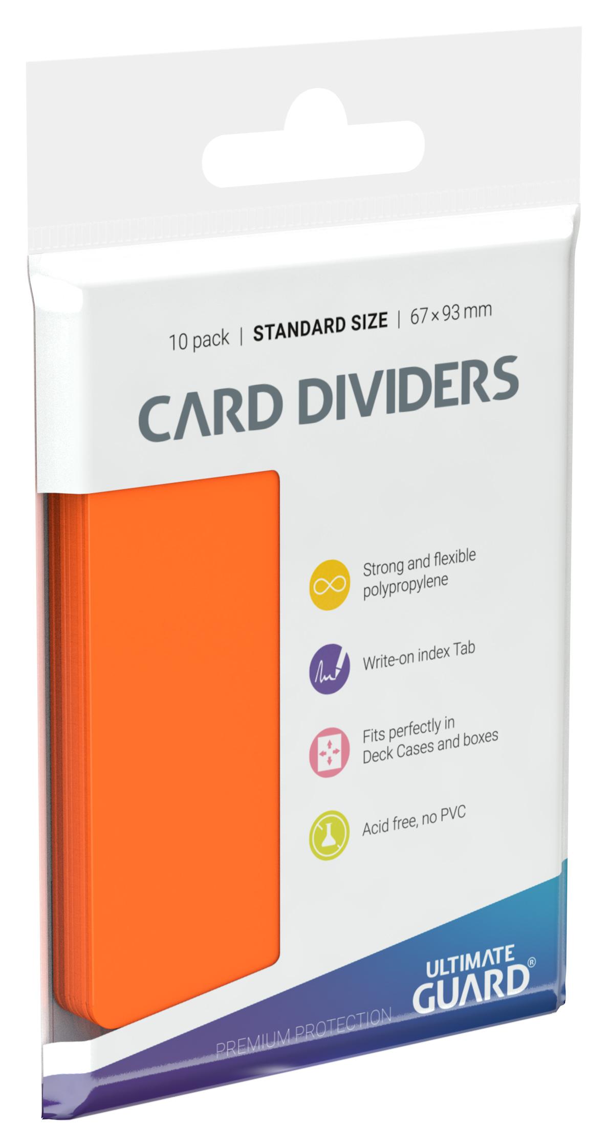 Card Dividers Standard Size Orange Card Dividers Standard Size Orange
