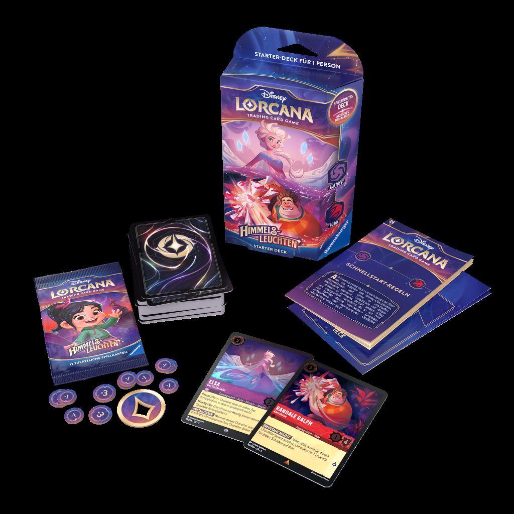 Disney Lorcana - Himmelsleuchten: Starter Deck Amethyst und Rubin DE