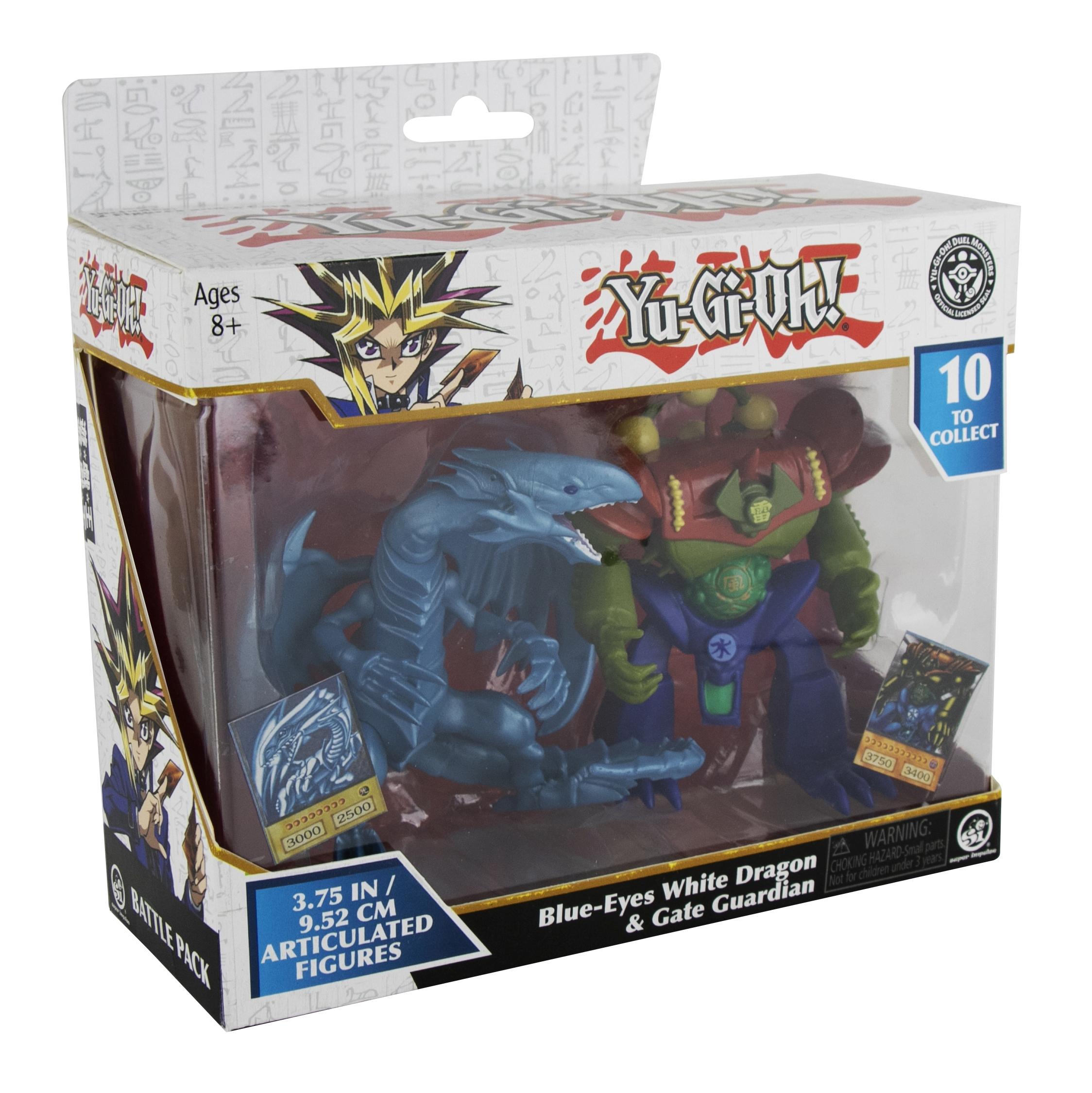 YU-GI-OH - BATTLE FIGURE 2 PACK  BLUE EYES WHITE DRAGON VS GATE GUARDIAN YU-GI-OH - BATTLE FIGURE 2 PACK  BLUE EYES WHITE DRAGON VS GATE GUARDIAN
