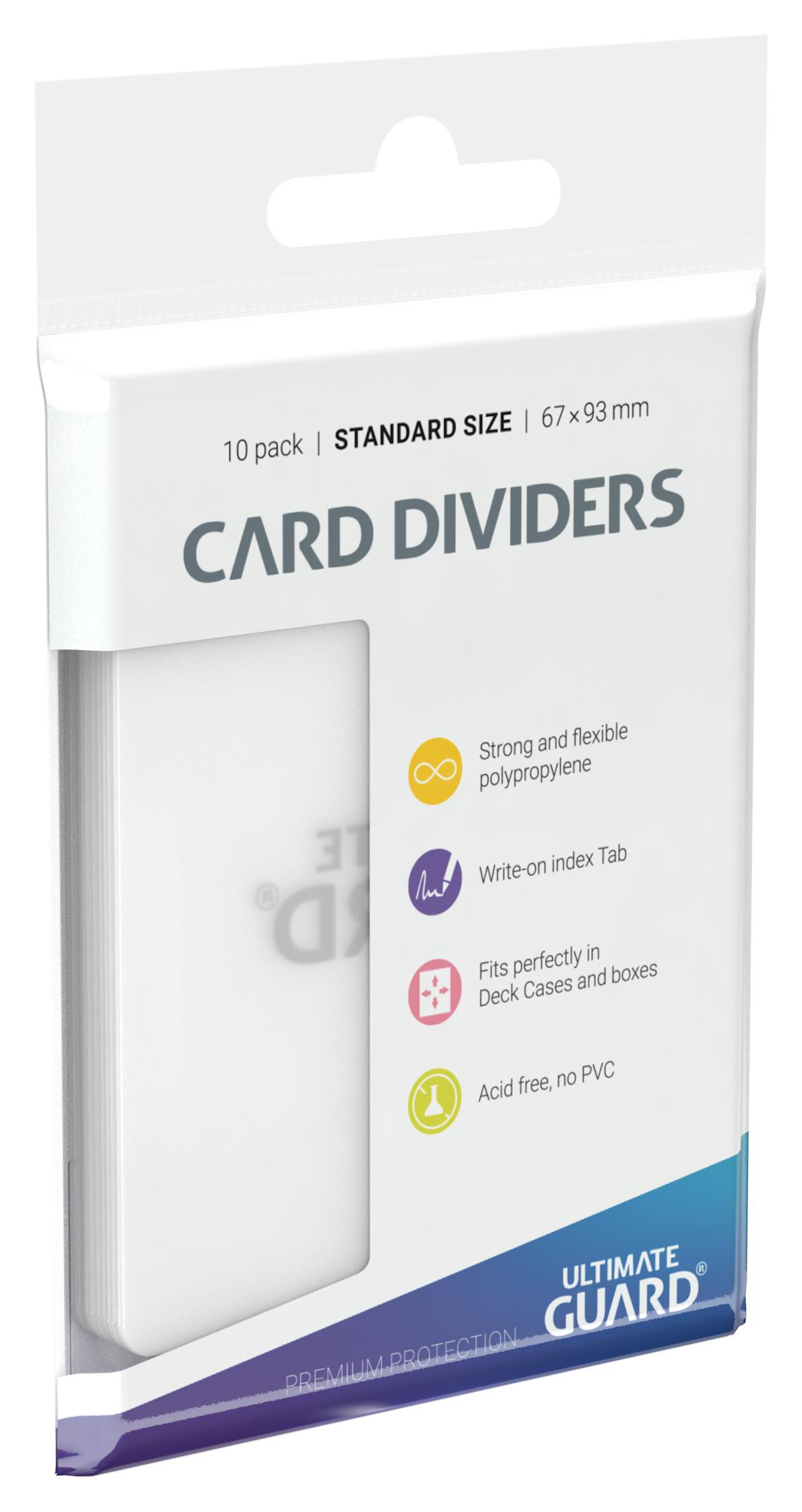 Card Dividers Standard Size Transparent