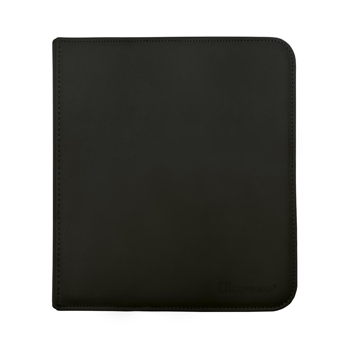 UP - Vivid 12-Pocket Zippered PRO-Binder: Black