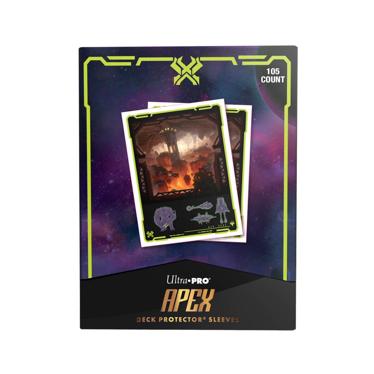 Ultra Pro - Edge of Eternities 105ct Apex Deck Protector sleeves Red Mythic for Magic: The Gathering Ultra Pro - Edge of Eternities 105ct Apex Deck Protector sleeves Red Mythic for Magic: The Gathering