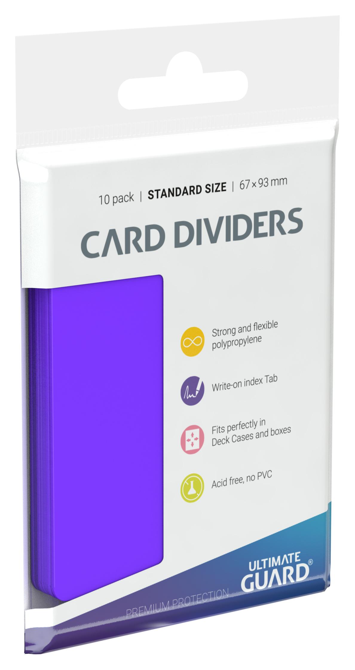 Card Dividers Standard Size Purple