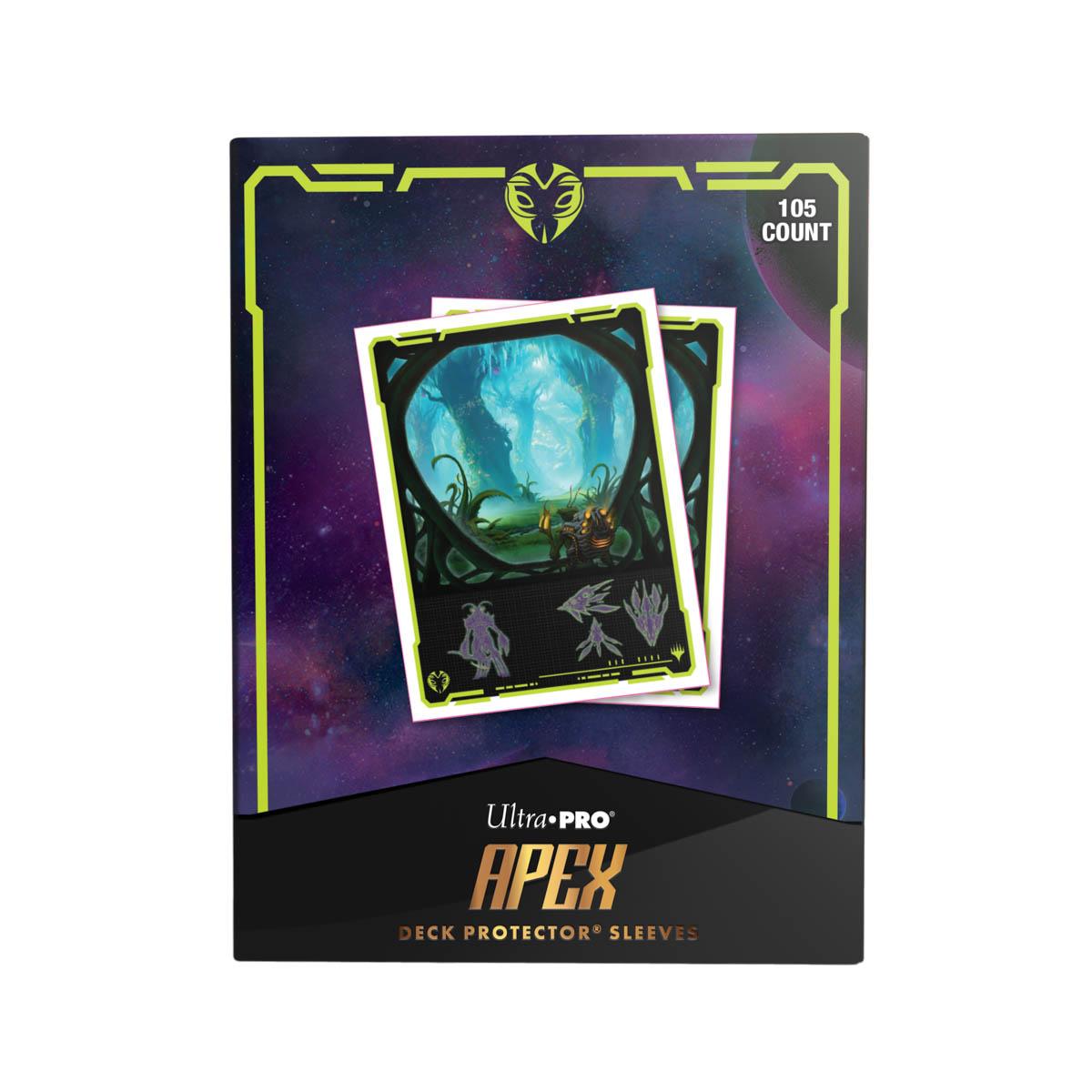 Ultra Pro - Edge of Eternities 105ct Apex Deck Protector sleeves Green Mythic for Magic: The Gathering