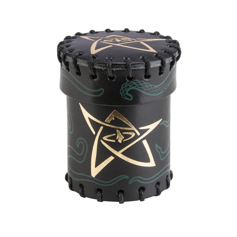 Call of Cthulhu Black & green-golden Leather Dice Cup Call of Cthulhu Black & green-golden Leather Dice Cup