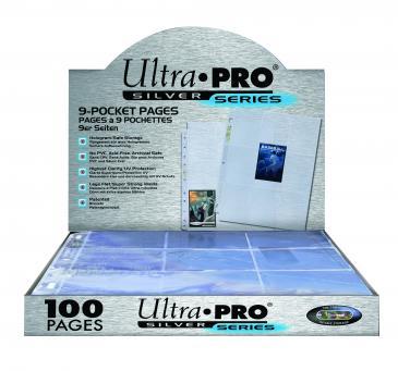 Ultra Pro - 9-Pocket Silver Series Page for Standard Size Cards (11-Holes)