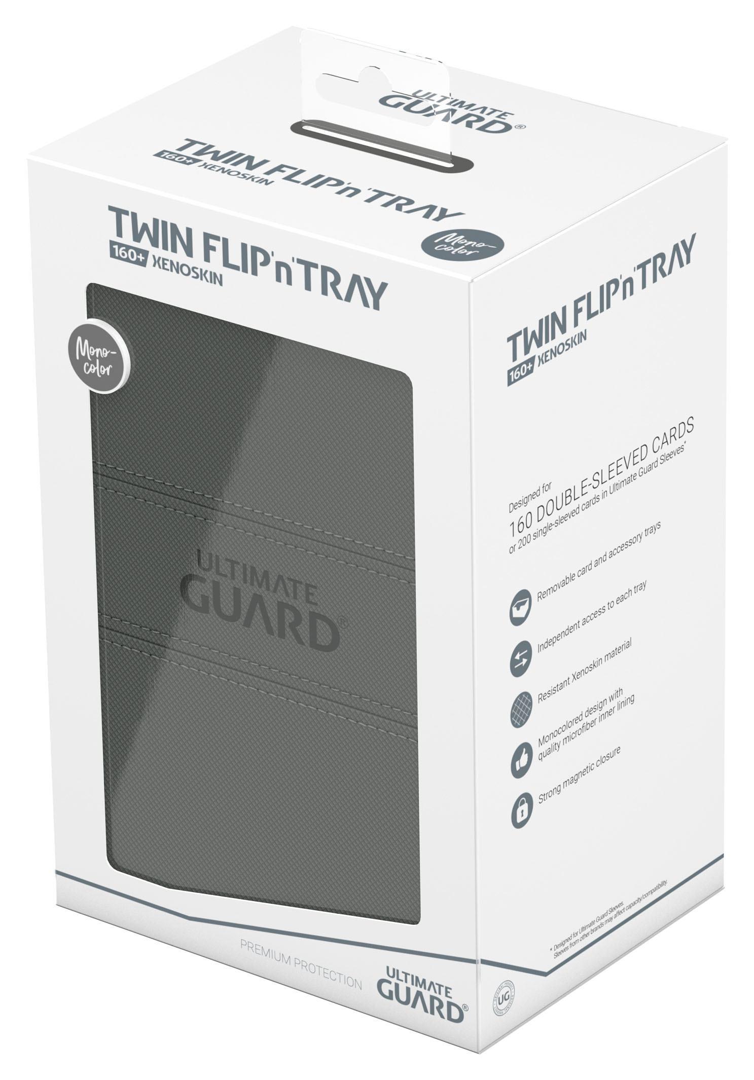 Ultimate Guard Twin Flip'n'Tray 160+ XenoSkin Monocolor Grau