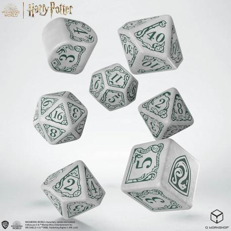 Harry Potter. Slytherin Modern Dice Set - White Harry Potter. Slytherin Modern Dice Set - White