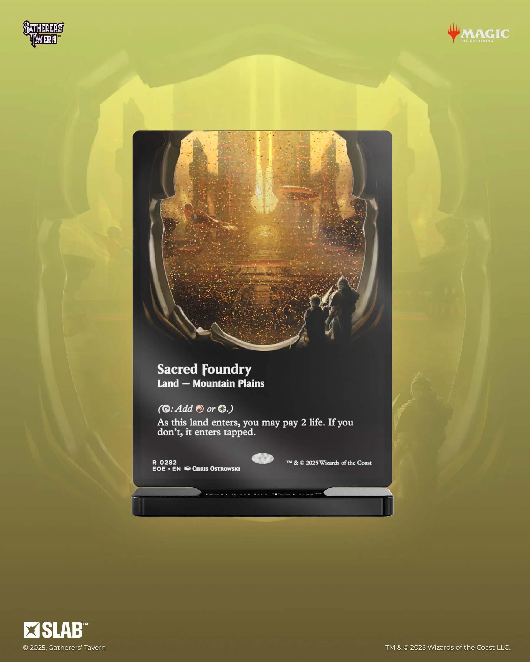 Gatherers' Tavern - Magic: The Gathering: Slab Standee [Edge of Eternities]: Sacred Foundry