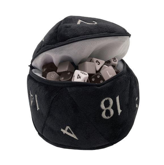 UP - D20 Plush Dice Bag - Black
