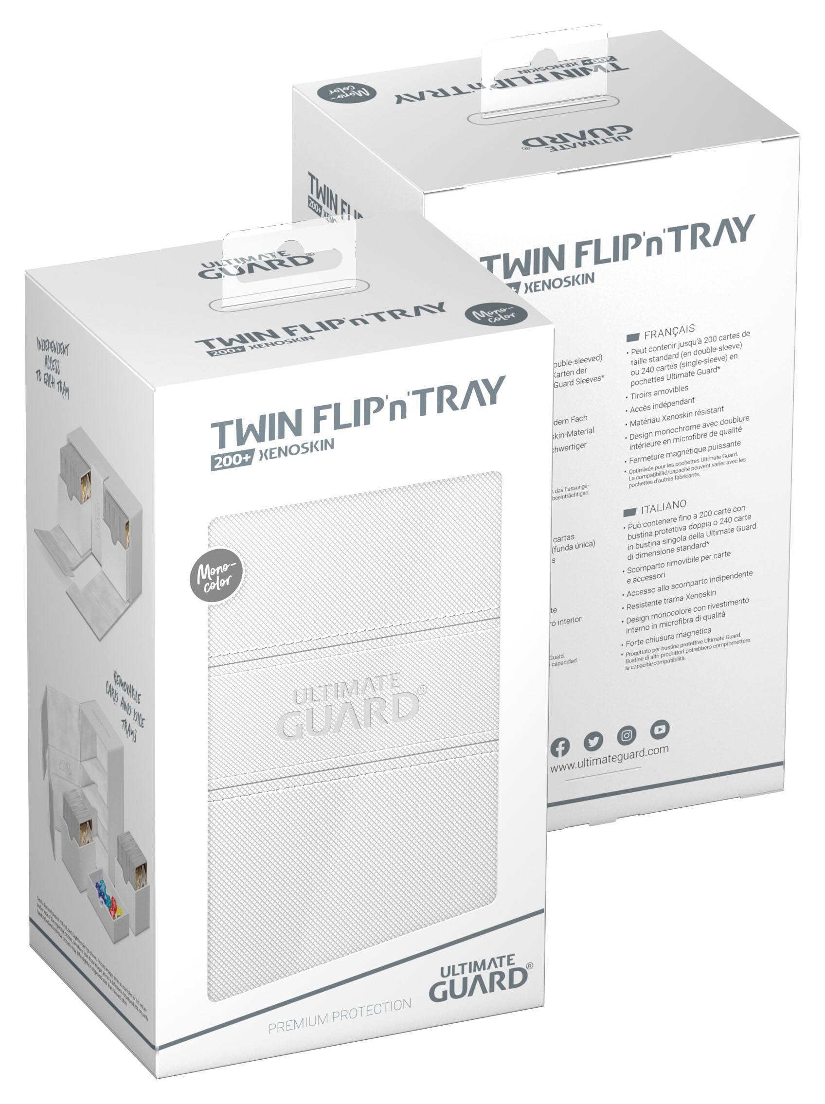 Ultimate Guard Twin Flip'n'Tray 200+ XenoSkin Monocolor Weiß Ultimate Guard Twin Flip'n'Tray 200+ XenoSkin Monocolor Weiß