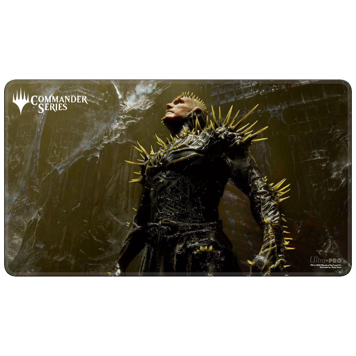 Ultra Pro - Commander Series - Mono Color - Stitched Edge Playmat - K'rrik, Son of Yawgmoth Ultra Pro - Commander Series - Mono Color - Stitched Edge Playmat - K'rrik, Son of Yawgmoth