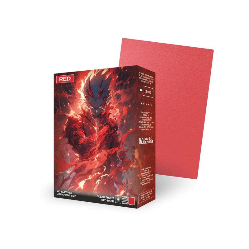 Baba Sleeves Matte Red / Rot  Hüllen Japan Size (60)