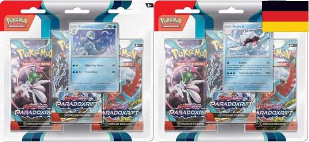 Pokemon KP04 3-Pack Blister Paradox Rift  Kolowal und Cryospino DE Set (2)