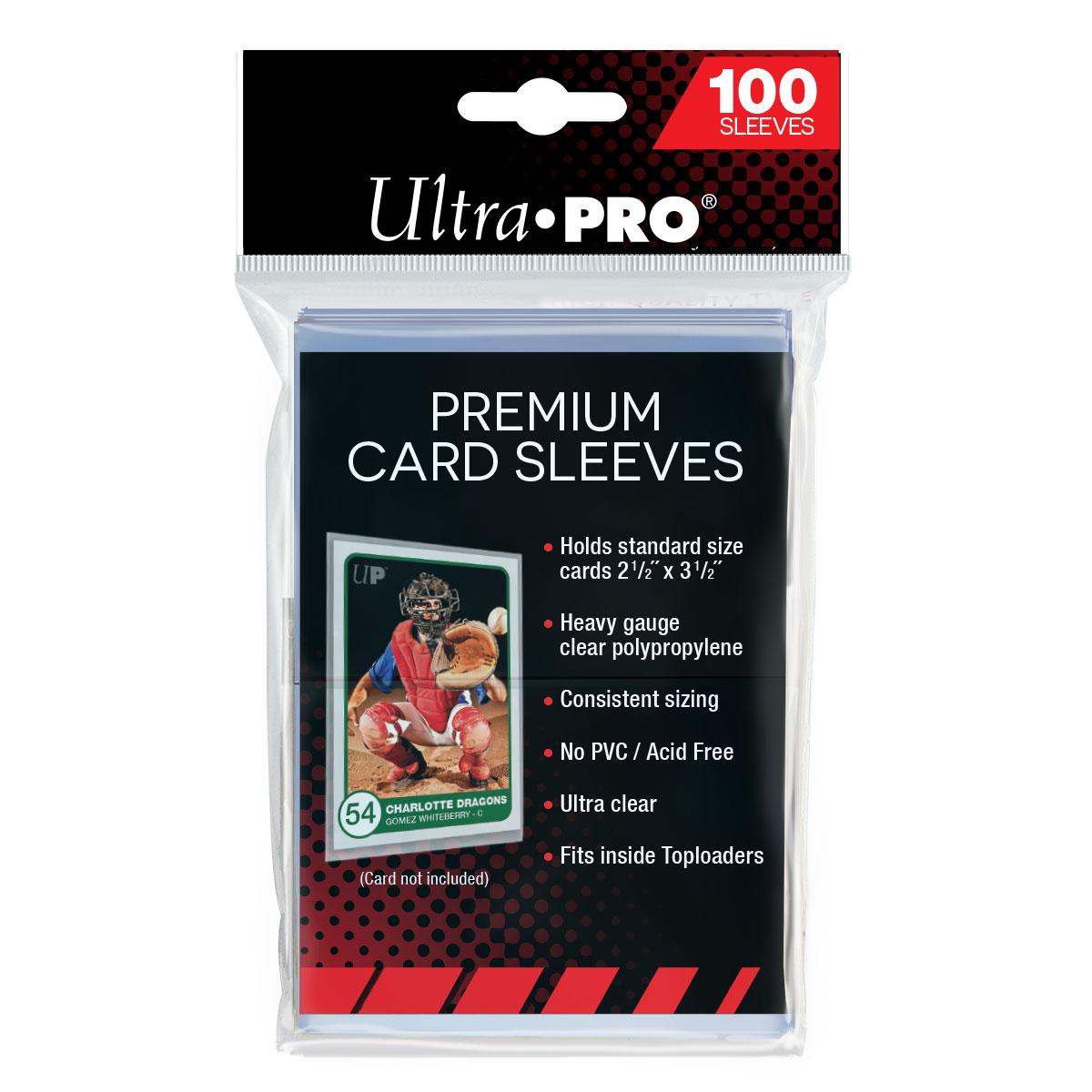 "Ultra Pro 2-1/2"" X 3-1/2"" Premium Card Sleeves (100)" "Ultra Pro 2-1/2"" X 3-1/2"" Premium Card Sleeves (100)"