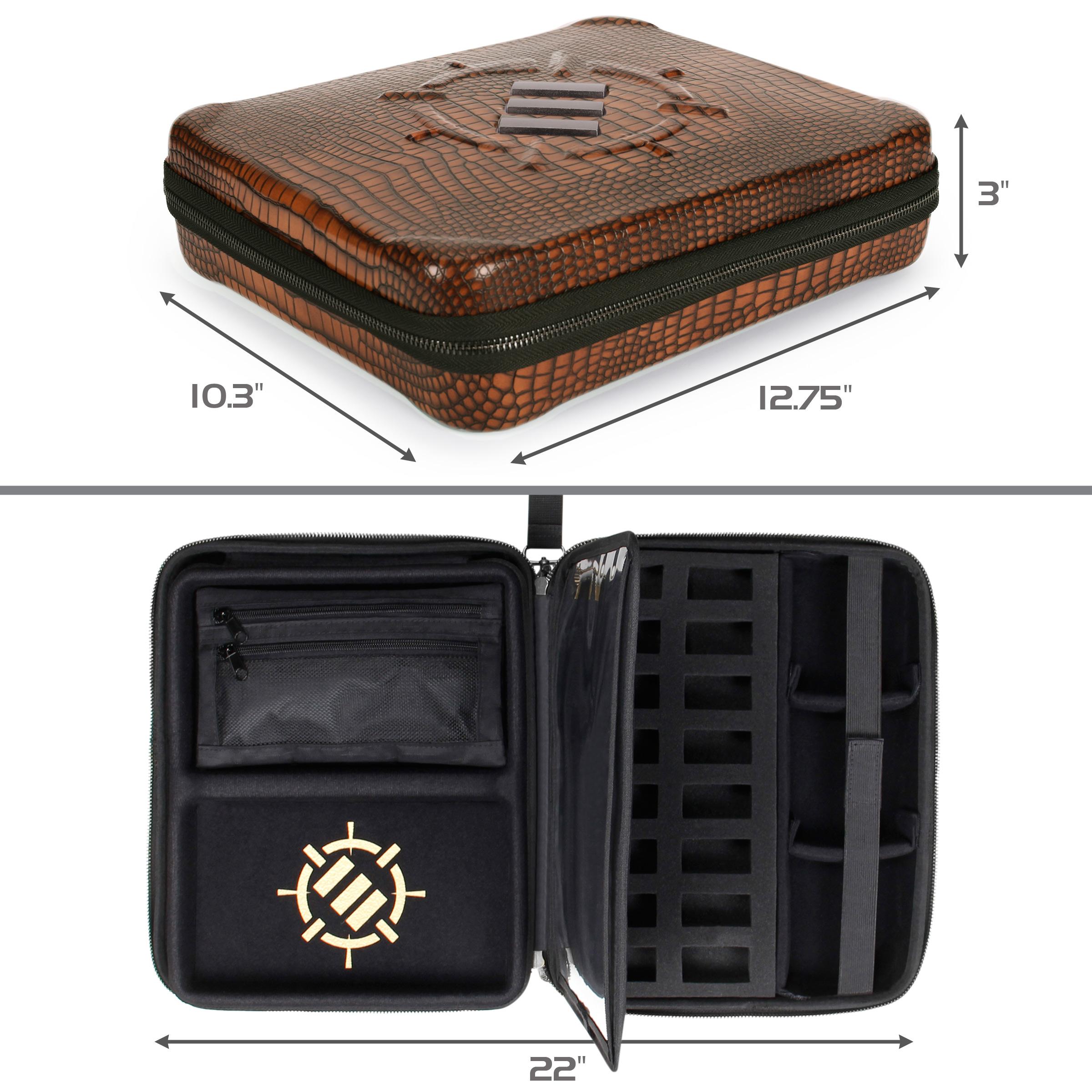 ENHANCE Collector's Edition RPG Organizer Case - Dragon Brown