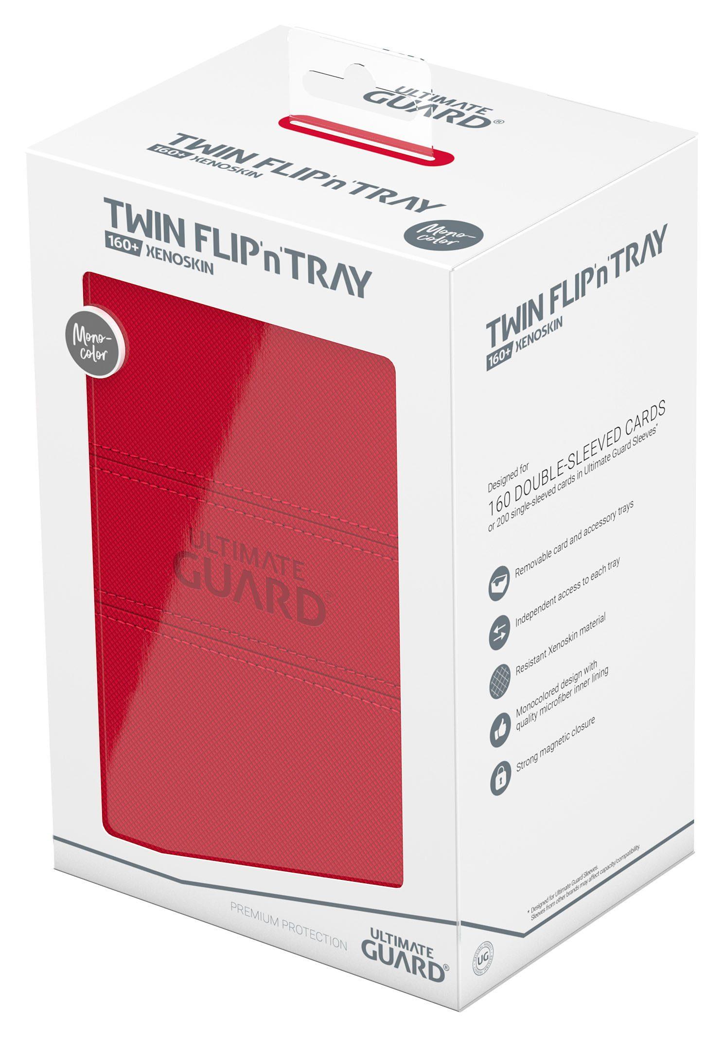 Ultimate Guard Twin Flip'n'Tray 160+ XenoSkin Monocolor Rot Ultimate Guard Twin Flip'n'Tray 160+ XenoSkin Monocolor Rot