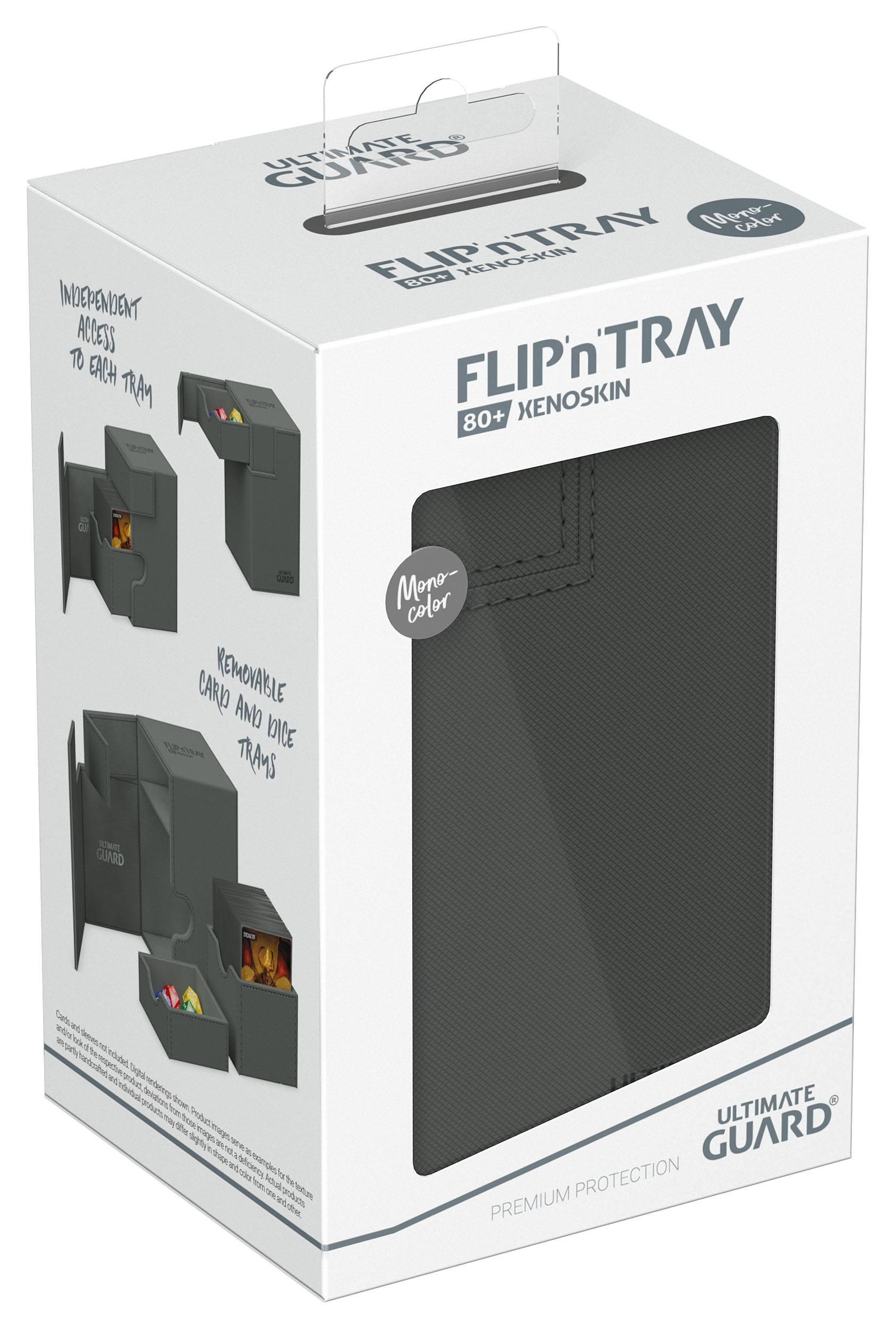 Ultimate Guard Flip'n'Tray 80+ XenoSkin Monocolor Grau Ultimate Guard Flip'n'Tray 80+ XenoSkin Monocolor Grau