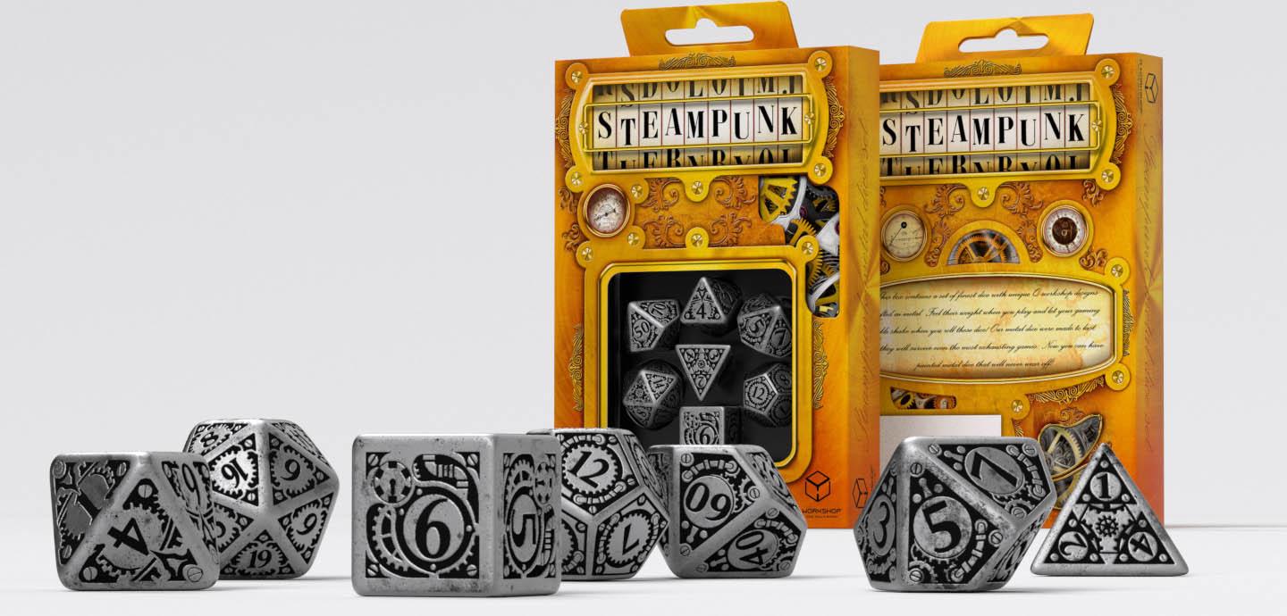 Metal Steampunk Dice Set (7) Metal Steampunk Dice Set (7)