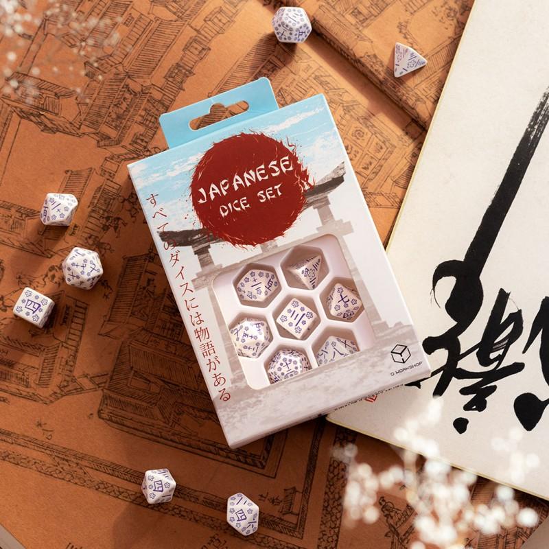 Japanese Dice Set - Blue Star Lotus Japanese Dice Set - Blue Star Lotus