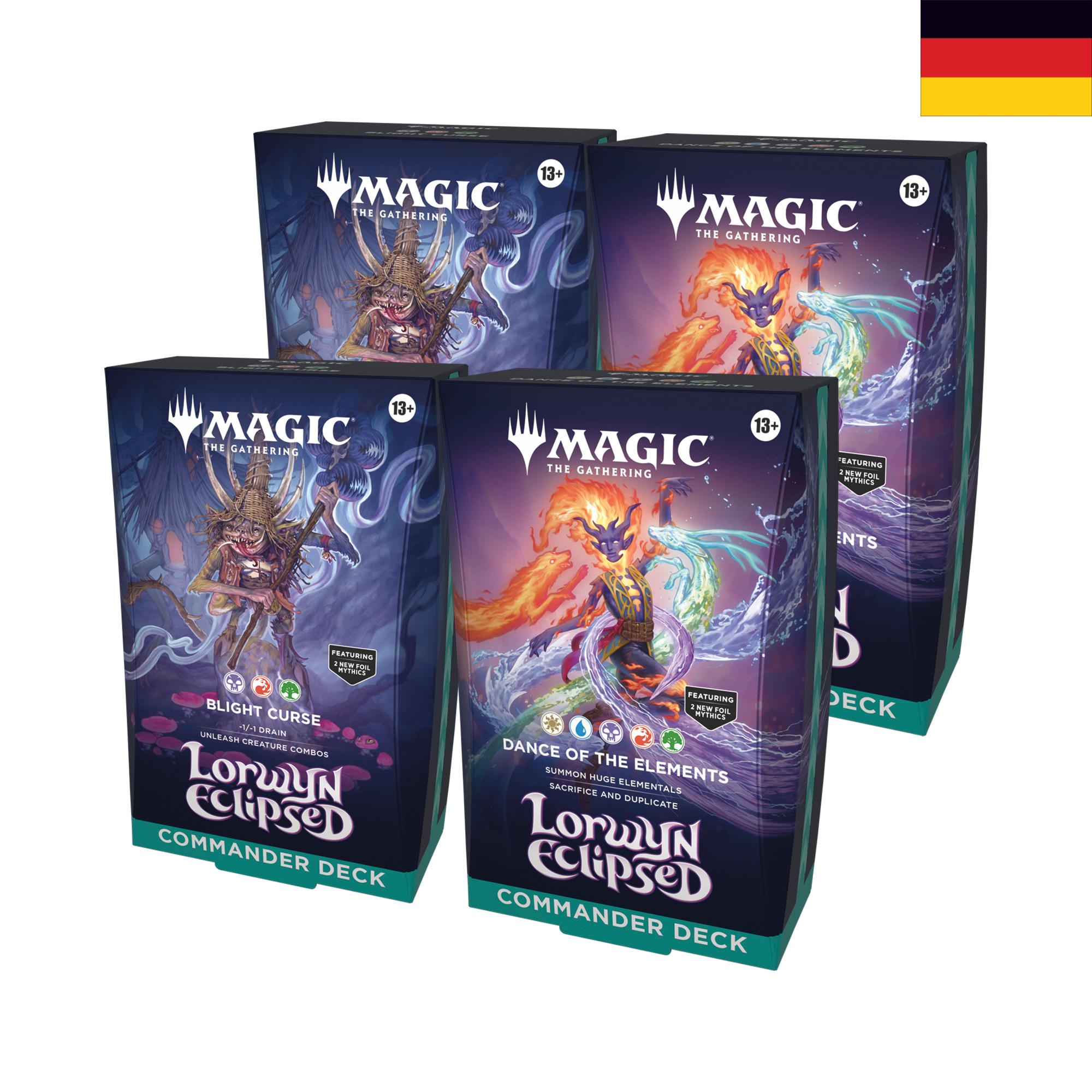 MTG - Lorwyns Finsternis: Commander Deck Display (4) DE