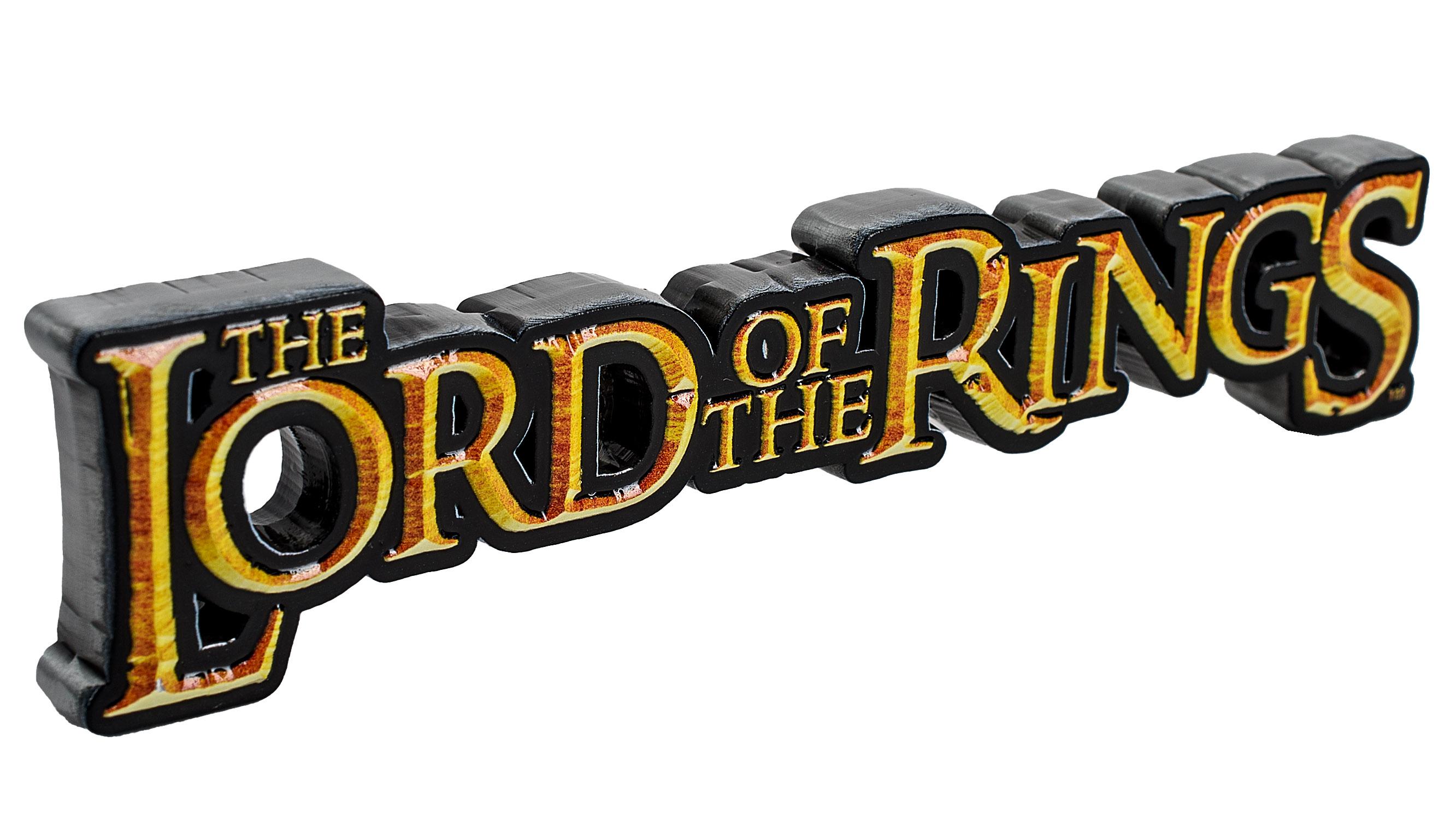 Lord of the Rings Metal Logo Sign
