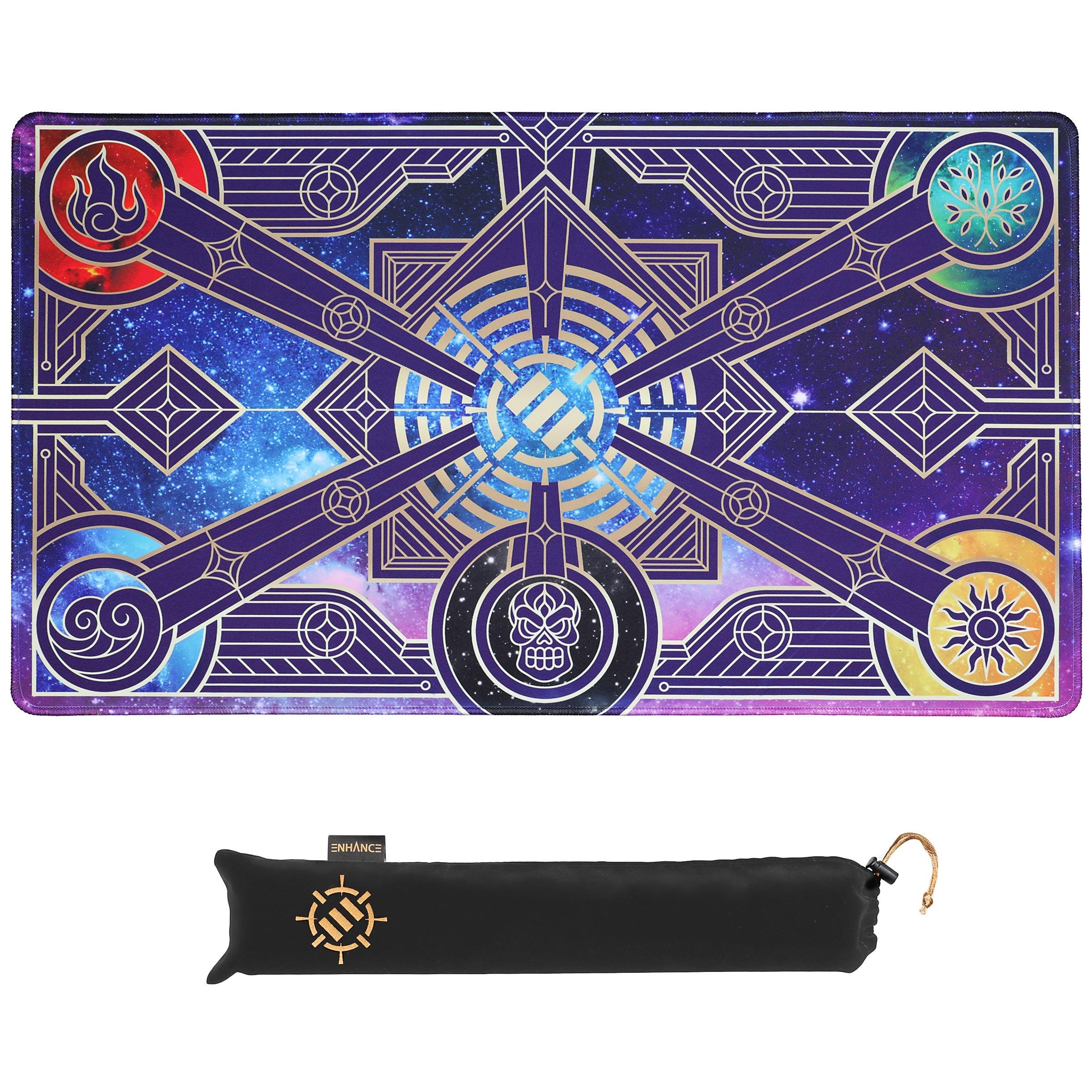 ENHANCE TCG Playmat and Drawstring Travel Pouch (Stars)