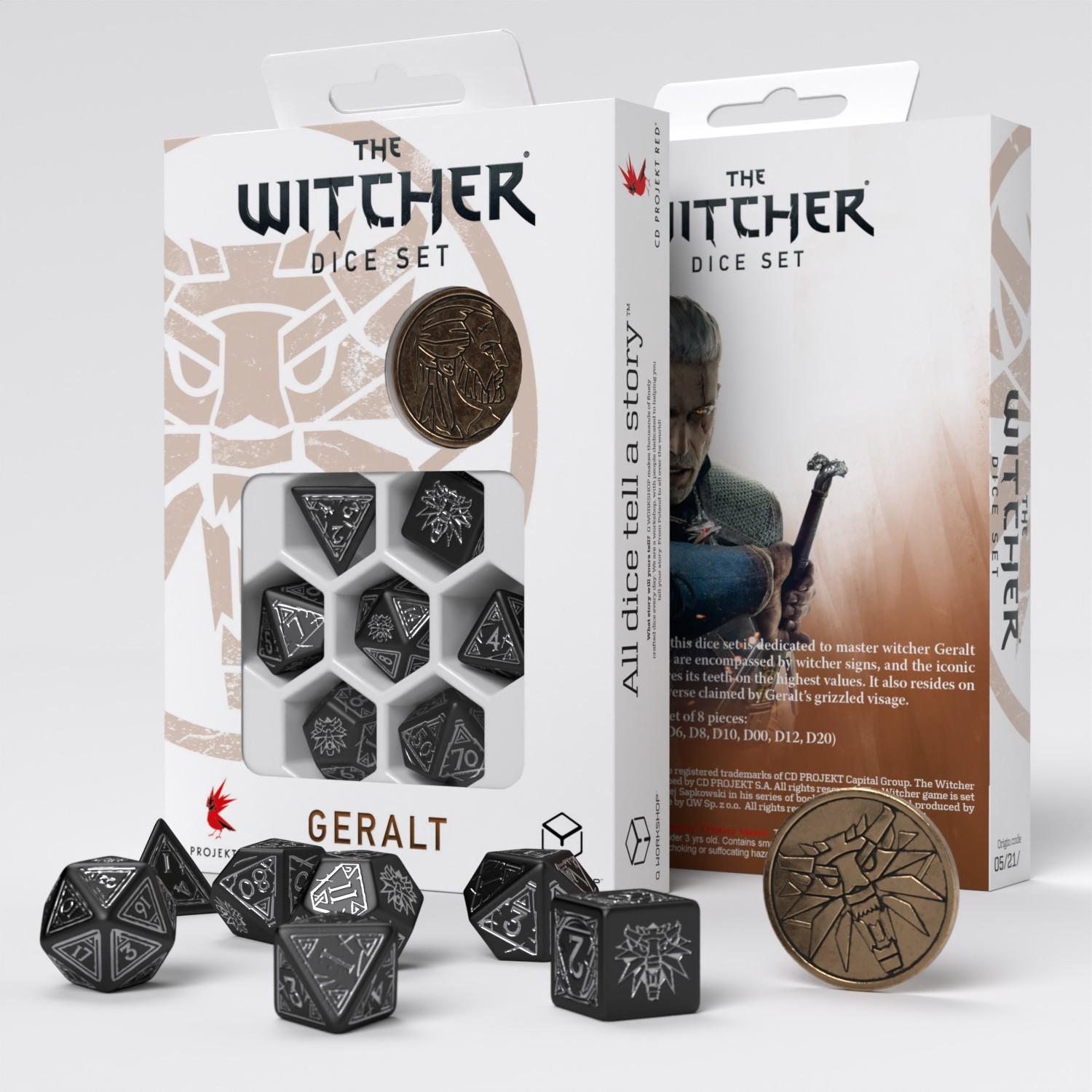 The Witcher Dice Set. Geralt - Silver Sword (7) The Witcher Dice Set. Geralt - Silver Sword (7)