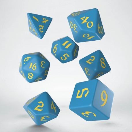Classic Runic Blue & yellow Dice Set (7) Classic Runic Blue & yellow Dice Set (7)