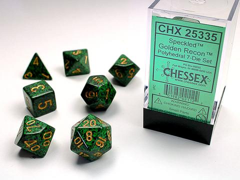 Chessex: Speckled Polyhedral Golden Recon Rollenspiel Set (7)