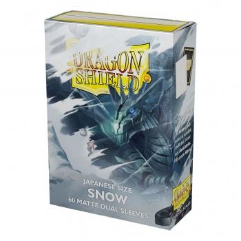 Dragon Shield Japanese size Dual Matte Sleeves - Snow 'Nirin' (60) Dragon Shield Japanese size Dual Matte Sleeves - Snow 'Nirin' (60)