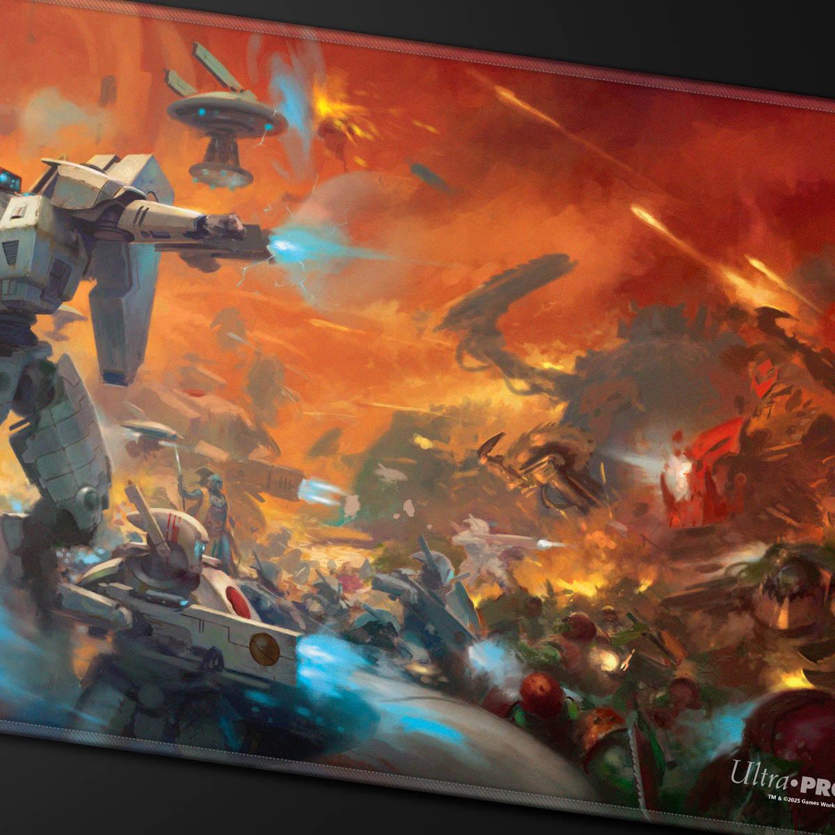 Ultra Pro - T'au Empire Codex Aligned Playmat - Stitched for Warhammer 40,000 Ultra Pro - T'au Empire Codex Aligned Playmat - Stitched for Warhammer 40,000