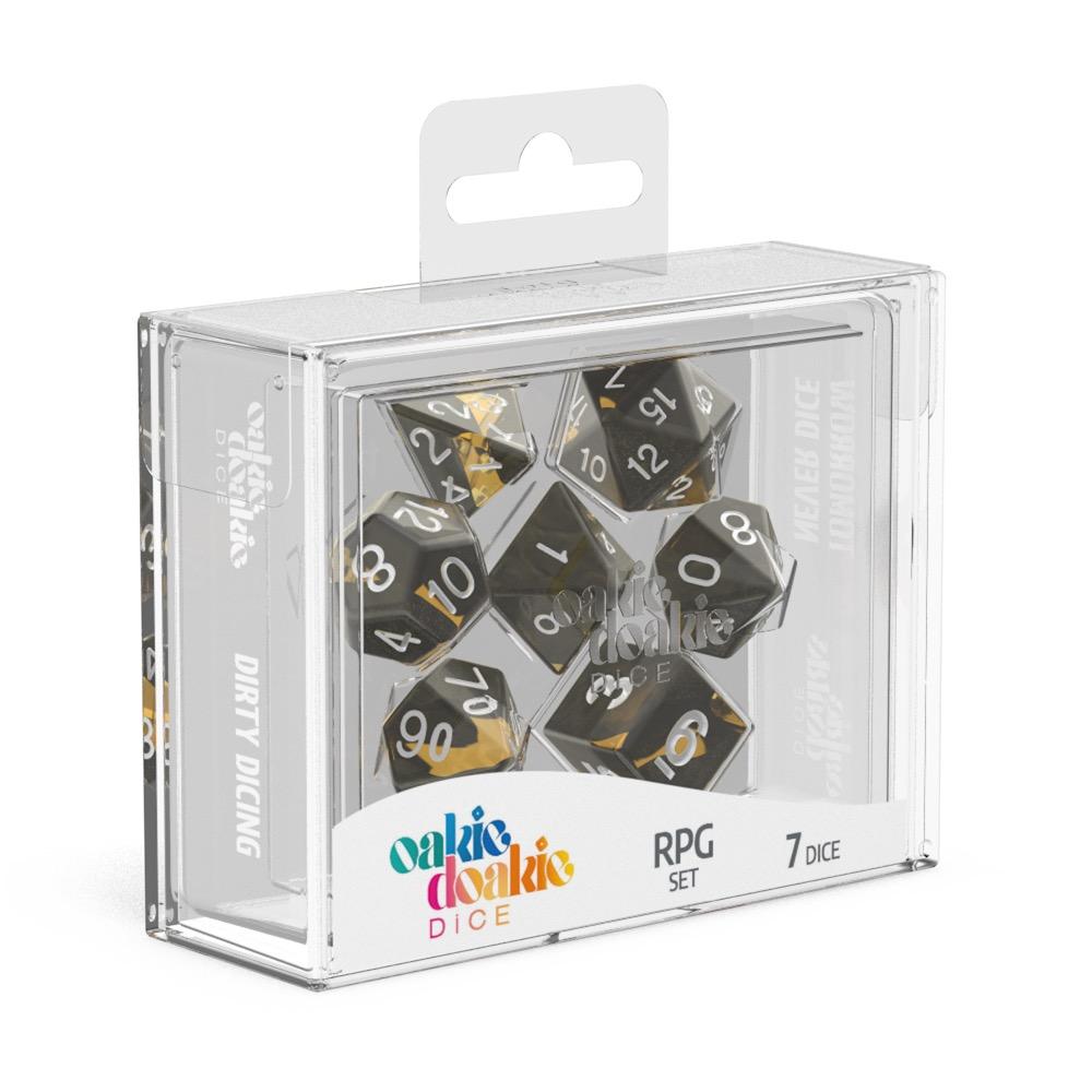 Oakie Doakie Dice W&uuml;rfel RPG-Set Enclave - Amber (7)