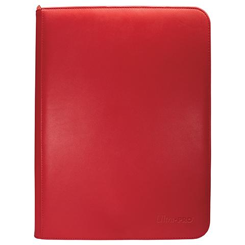 Ultra Pro - Vivid 9-Pocket Zippered PRO-Binder: Red