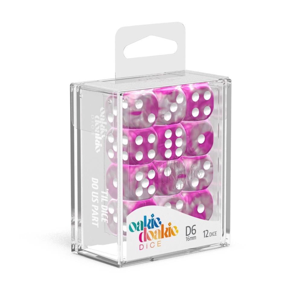 Oakie Doakie Dice W6 Würfel 16 mm Gemidice - Magnolia (12) Oakie Doakie Dice W6 Würfel 16 mm Gemidice - Magnolia (12)