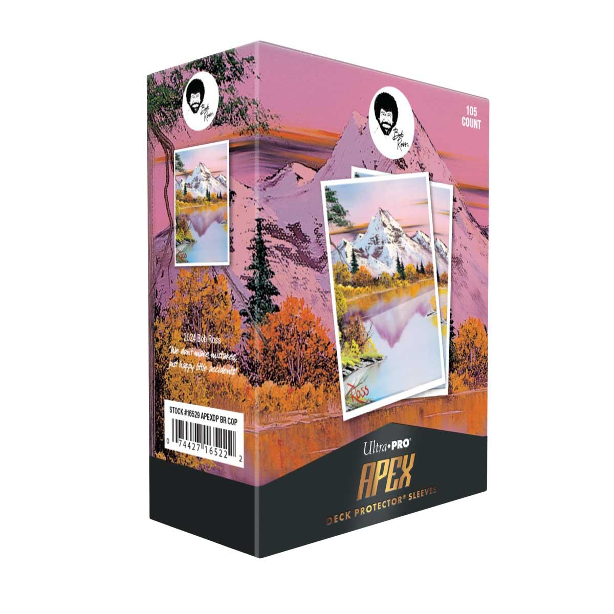 Ultra Pro - Bob Ross: Mighty Mountain Lake 105ct APEX Deck Protector Sleeves Ultra Pro - Bob Ross: Mighty Mountain Lake 105ct APEX Deck Protector Sleeves