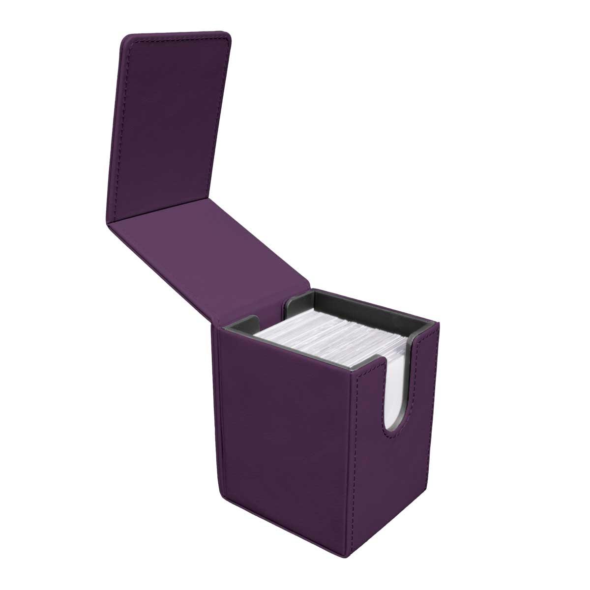 Ultra Pro Vivid Alcove Flip Deck Box - Midnight Plum Ultra Pro Vivid Alcove Flip Deck Box - Midnight Plum