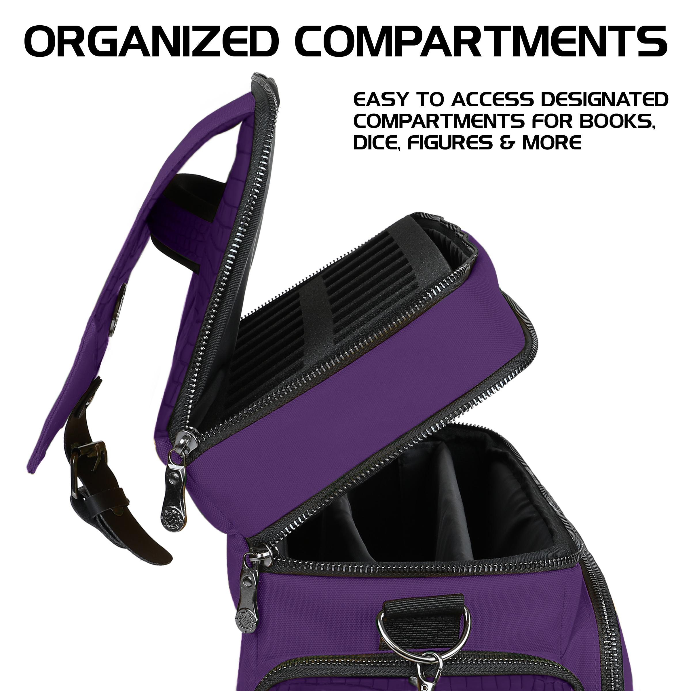 ENHANCE Collector's Edition RPG Adventurer's DnD Bag - Dragon Purple