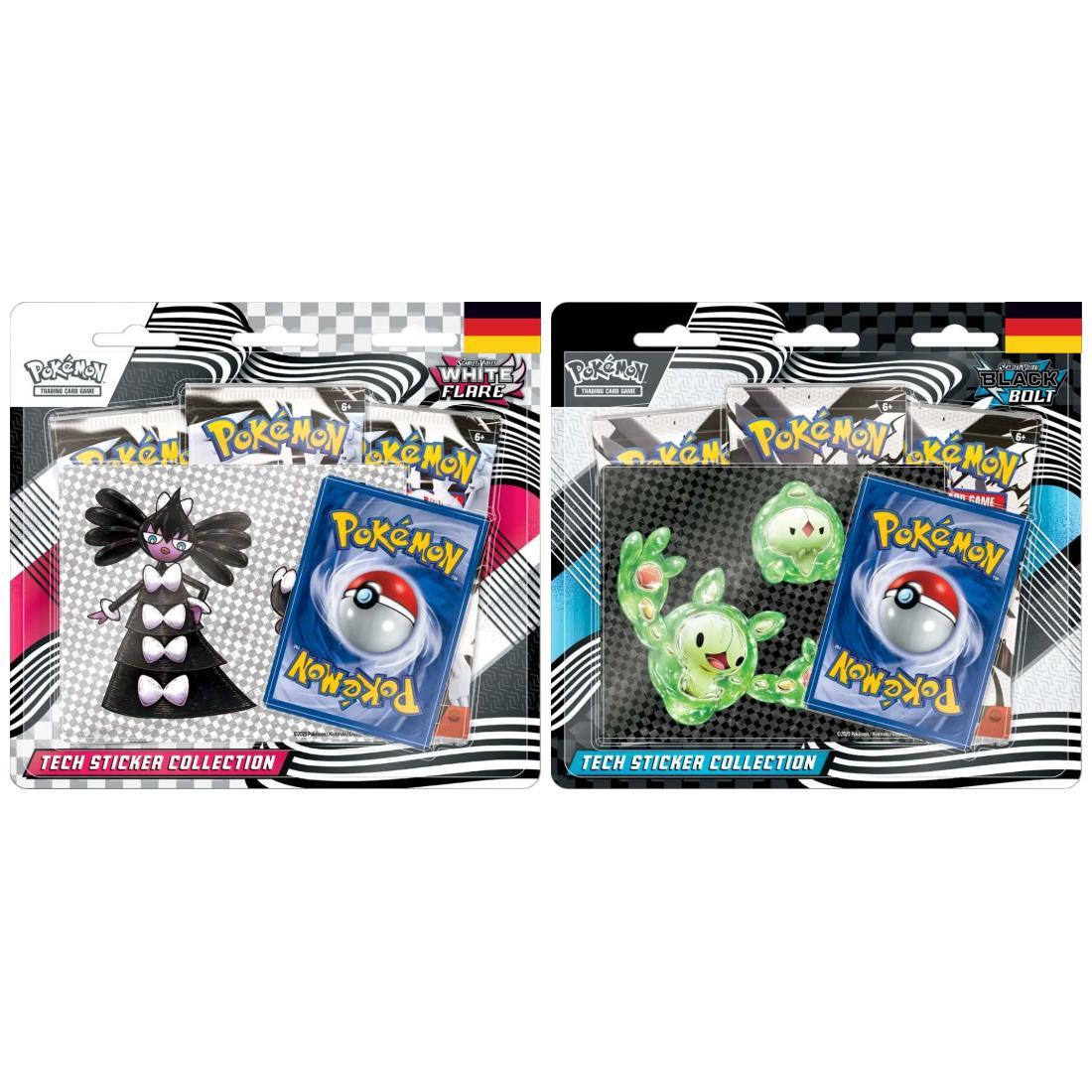Pokémon Karmesin & Purpur 10.5 Tech Sticker Kollektion Set (2) DE