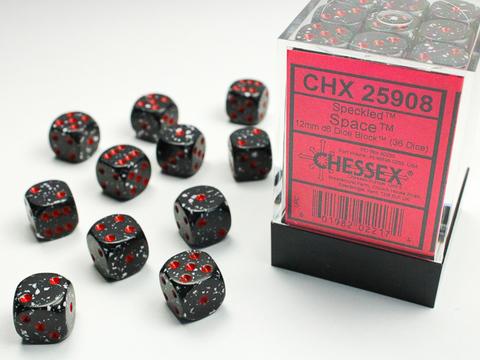 Chessex: Speckled 12mm W6 Space Würfel Block (36)