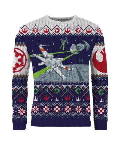 Star Wars X-Wing v TIE Fighter Christmas Jumper - Größe: L Star Wars X-Wing v TIE Fighter Christmas Jumper - Größe: L