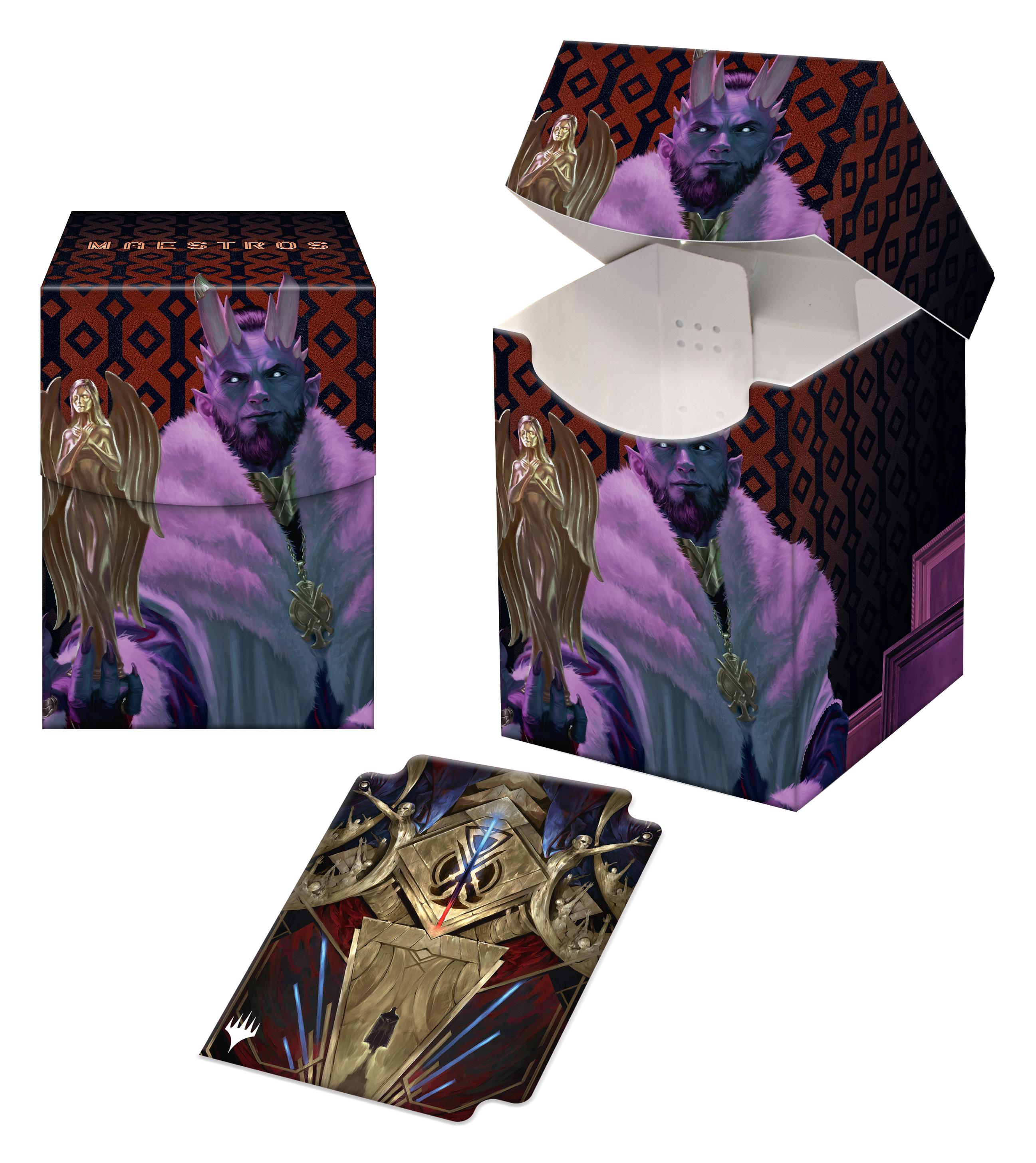 UP - Magic: The Gathering Streets of New Capenna 100+ Deck Box featuring Maestros