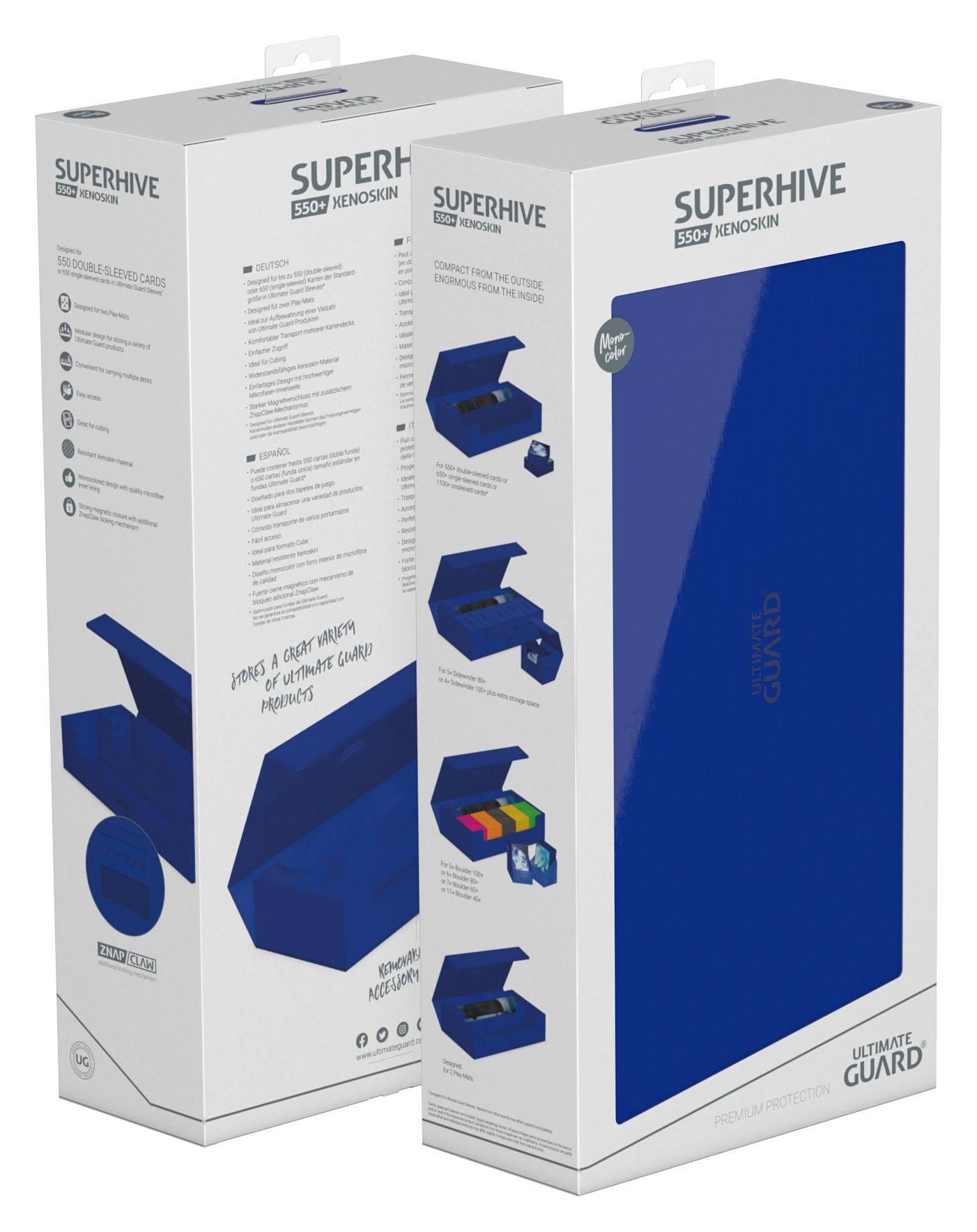 Ultimate Guard Superhive 550+ XenoSkin Monocolor Blau