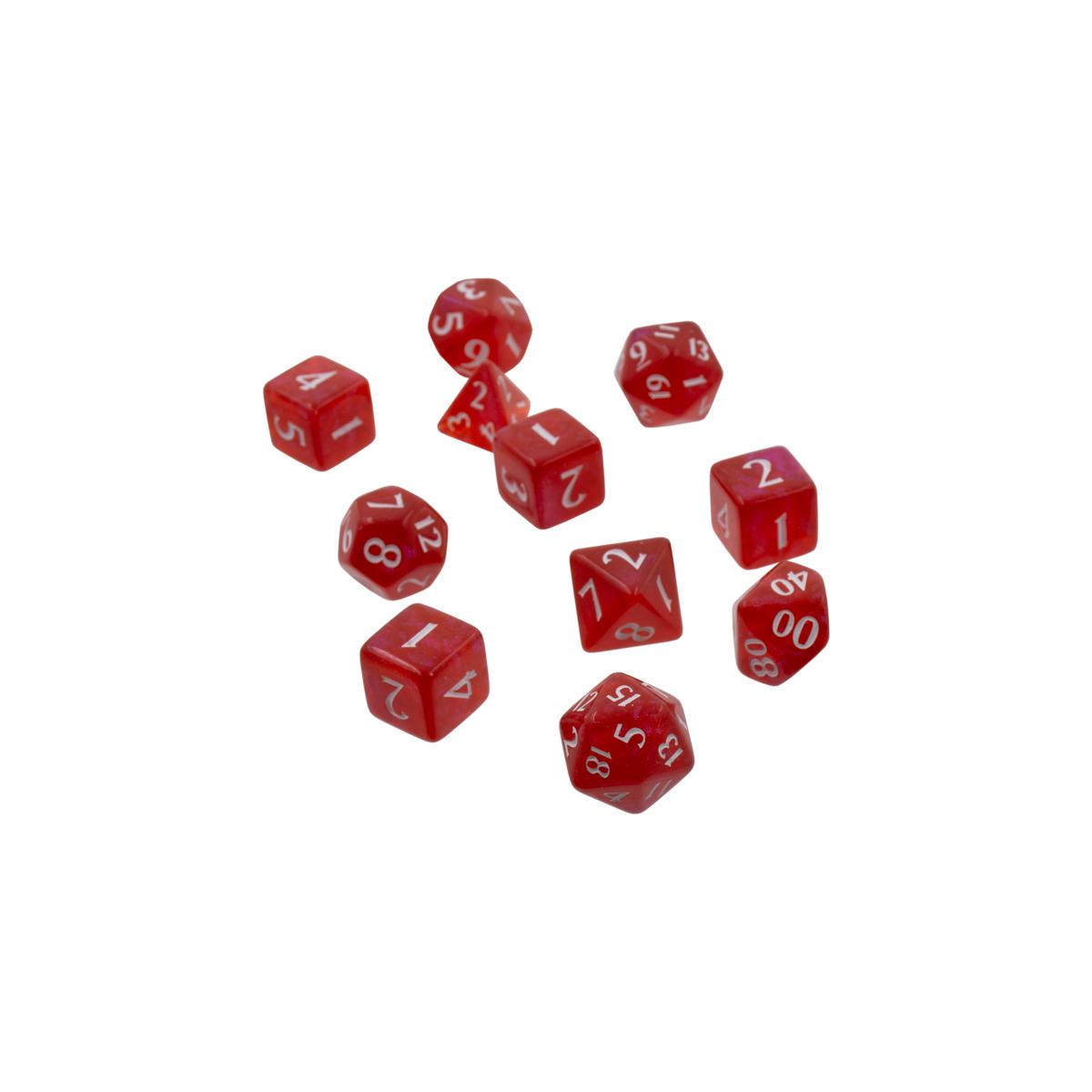 UP - Eclipse 11 Dice Set - Apple Red UP - Eclipse 11 Dice Set - Apple Red