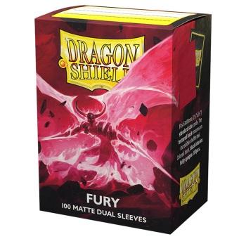 Dragon Shield Dual Matte Sleeves - Fury 'Alaric, Crimson King' (100 Sleeves)