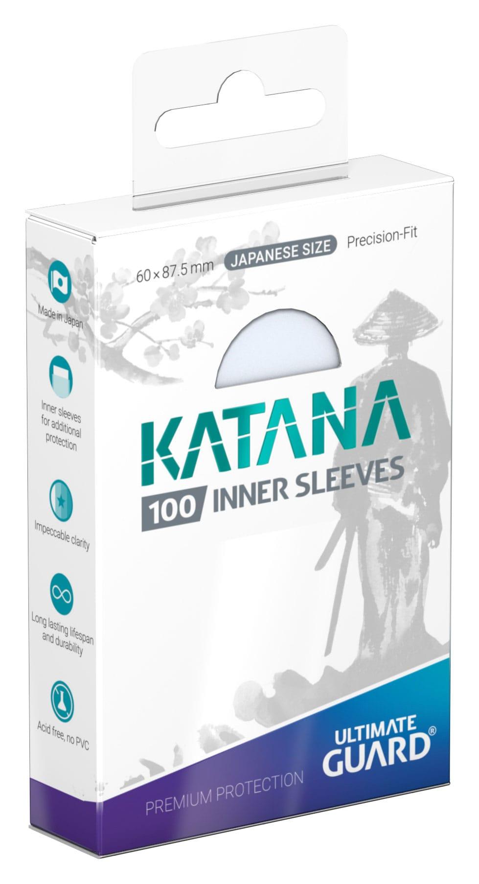 Ultimate Guard Katana Inner Sleeves Japanese Size Transparent (100) Ultimate Guard Katana Inner Sleeves Japanese Size Transparent (100)