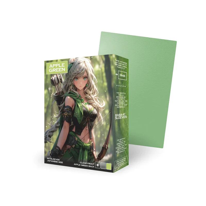 Baba Sleeves Matte Apple Green / Apfel Grüne Hüllen Japan Size (60) Baba Sleeves Matte Apple Green / Apfel Grüne Hüllen Japan Size (60)