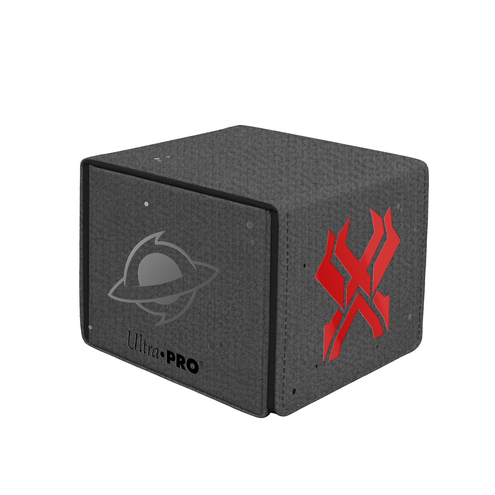 Ultra Pro - Edge of Eternities Premium Alcove Edge Deck Box with Interior Printing Red Mythic for Magic: The Gathering